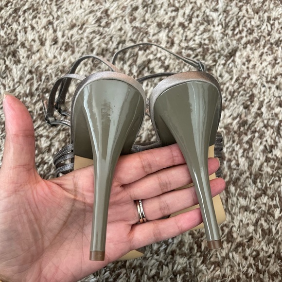 BCBG gunmetal grey with rhinestone heels - Picture 5 of 7